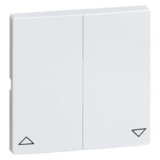 Peha - Abdeckung/Bedienelement für Installationsschalterprogramme Wippe Gruppentaster D 95.244.03 JR ws, Symbol AUF/AB − 10 Stück