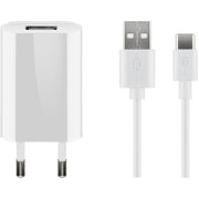 Goobay - Universal-Ladegerät USB-C-Ladeset 45300 1m,100/240V,ws