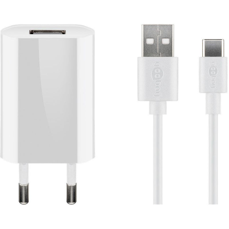 Goobay - Universal-Ladegerät USB-C-Ladeset 45300 1m,100/240V,ws