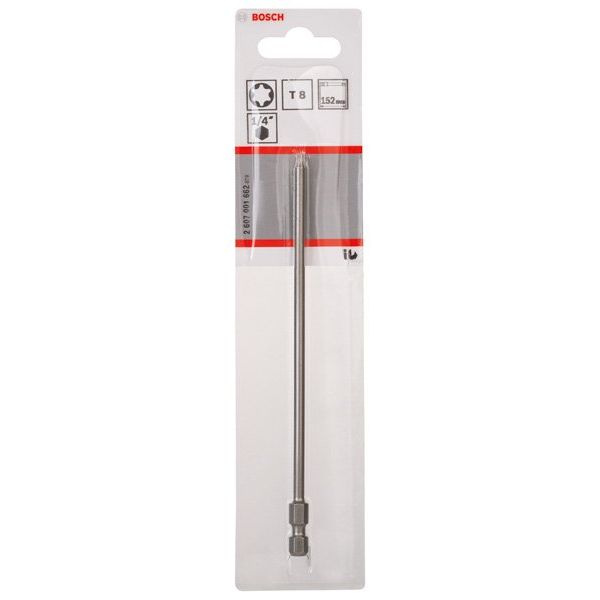 Bosch - Bit Schrauberbit Extra-Hart 2607001662 T8, 152 mm, 1er-Pack