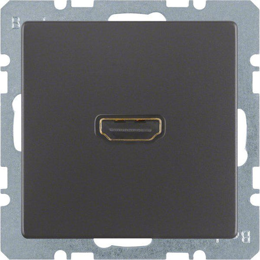 Berker - Einsatz/Abdeckung für Kommunikationstechnik High Definition Steckdose 3315426086 anth/sa