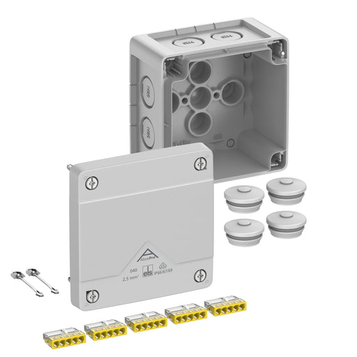 Spelsberg - Dose, Gehäuse für Montage auf der Wand/Decke Abzweigkasten Abox Pro 040-2,5² IP66, max. 4qm