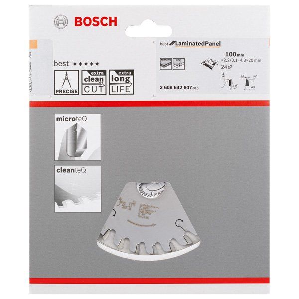Bosch - Kreissägeblatt Vorritzblatt konisch, Best 2608642607 for Laminated Panel