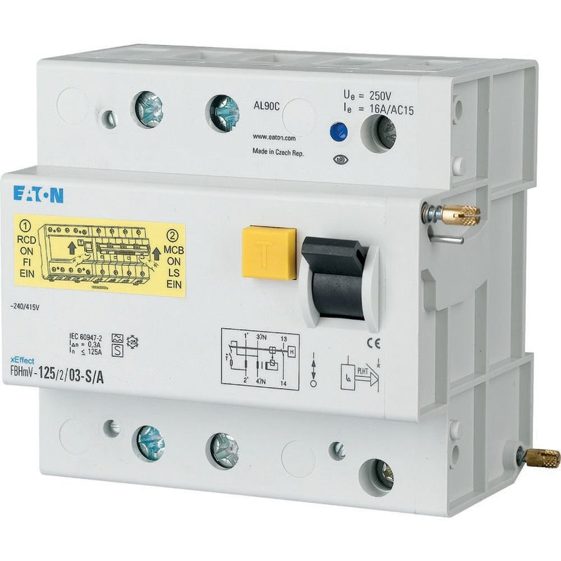 Eaton - Fehlerstromschutzblock FI-Auslöseblock für AZ FBHMV-125/2/1-S/A 125A 1000mA 2polig