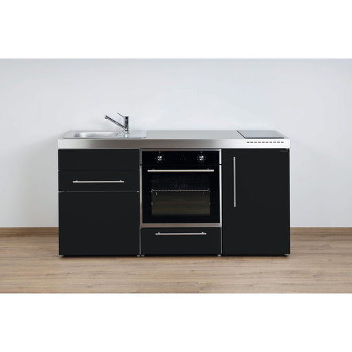 Stengel - Mini-Küche Miniküche Premiumline MPBSM170KSIKFreBliS Schwarz matt