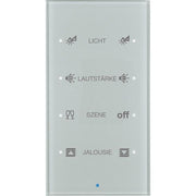 Berker - Bussystem-Tastsensor Glas-Sensor 4fach 75144134 alu
