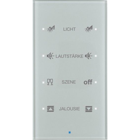 Berker - Bussystem-Tastsensor Glas-Sensor 4fach 75144134 alu