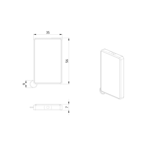 BEG Brück Electronic - Zubehör/Ersatzteile für Bewegungsmelder IR-Fernbedienung IR-PD-KNX-Mini