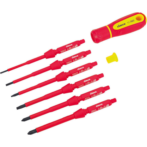 Cimco Werkzeuge - Zubehör/Ersatzteile für Schraubendreher Schraub.Wechselklingen-Set 117860 VDE, 8-tlg