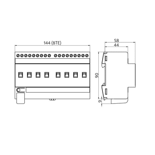 BEG Brück Electronic - Bussystem-Schaltaktor Schaltaktor SA8-230/16H/KNXs REG