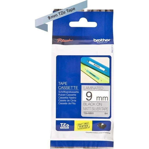 Brother - Verbrauchsmaterial für Telefax/Drucker/MFC Schriftbandkassette TZe-M921 BF.si-met/DF.schwarz