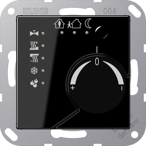 Jung - Bussystem-Raumtemperaturregler KNX Stetigregler sw A 2178 SW mit int.Busankoppler