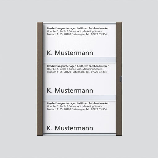 Siedle&Söhne - Zubehör/Ersatzteile für Türkommunikation Namensschild Bernst-Glim 200029958-00 f. TM612-3/BTM650-05