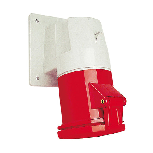 Walther Werke - CEE-Anbausteckdose (IEC 60309) Anbaudose schräg 63A 564306 3P 230V 6h IP44