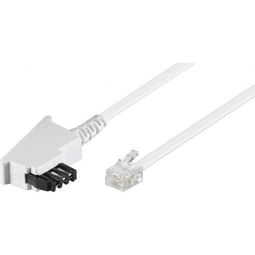 Goobay - Konfektionierte Fernmeldeleitung TAE-F-Anschlusskabel 3m 68539 ws TAE-F RJ11 univ