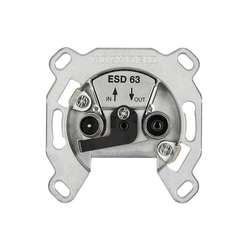 Kathrein - Antennensteckdose Breitband-Verteilerdose ESD 63 2-Loch,IEC 5-2150MHz − 10 Stück