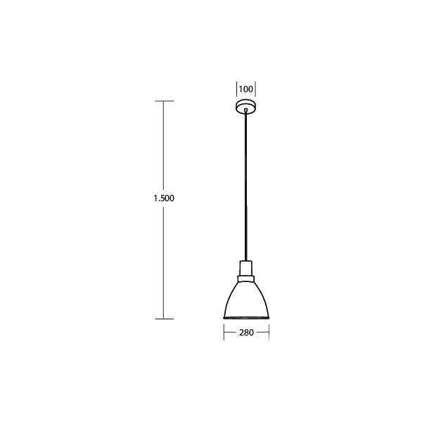 Brumberg Leuchten - Decken-/Wandleuchte Pendelleuchte 1x E27 57412080