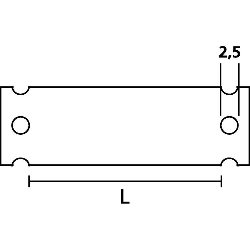 HellermannTyton - Kabelmarkierungssystem Kennzeichnungsträger HC09-17-PE-CL (VE50) 10.00x17.5mm transp