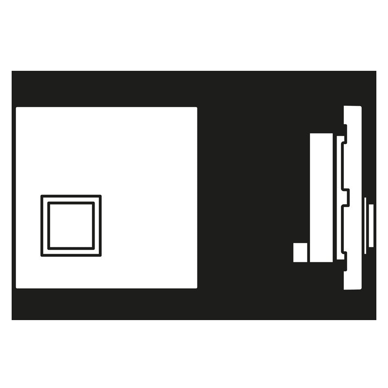 Jung - Behindertenelement für Installationsschalterprogramme Notrufsystem Ruftaster NRS LC 0834 RT 238 terre sienne pale