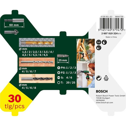 Bosch - Werkzeugset X-Line TiN-beschichtetes 2607019324 Set, 30-tlg