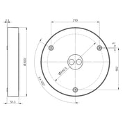 BEG Brück Electronic - Decken-/Wandleuchte LED-Leuchte HF AL93-20-300LED-3C-HF