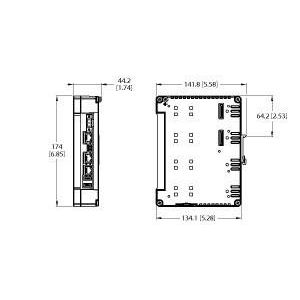 Turck - Grafik-Panel Dual Core IOT Gateway TX700D-P3WV01 TX HMI / PLC Serie