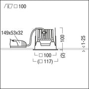 Zumtobel Group - Downlight/Strahler/Flutlicht LED-Downlight PANOS INF #60816820 3000K