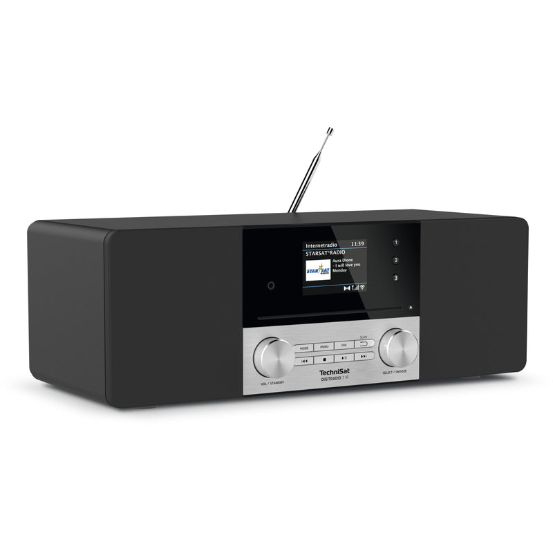 TechniSat - Radio DAB+Digitalradio DIGITRADIO3IR sw/si BT,Audiostreaming
