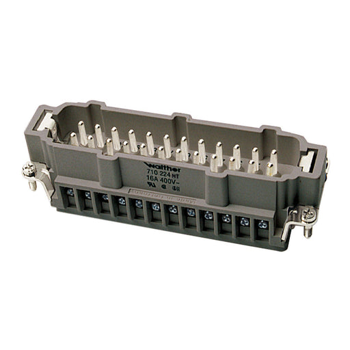 Walther Werke - Kontakteinsatz für Rechtecksteckverbinder Stifteinsatz BHT24 710224HT 0,5-2,5qmm 20-14AWG
