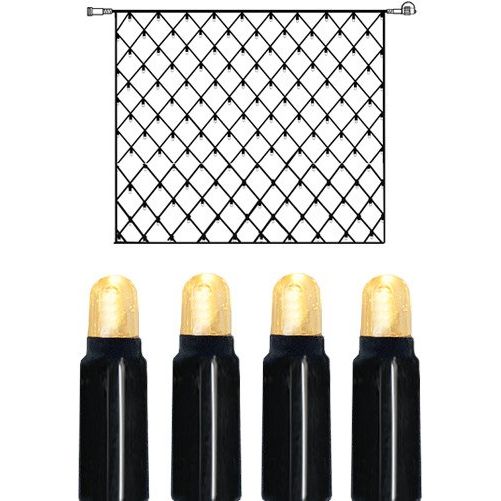 Star Trading - Festbeleuchtung LED-System-Netz 465-16-8 3x3m, 192 LEDs