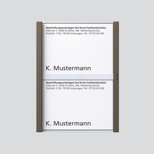 Siedle&Söhne - Zubehör/Ersatzteile für Türkommunikation Namensschild Bernst-Glim 200029954-00 f. TM612-2/BTM650-02 − 1 Stück