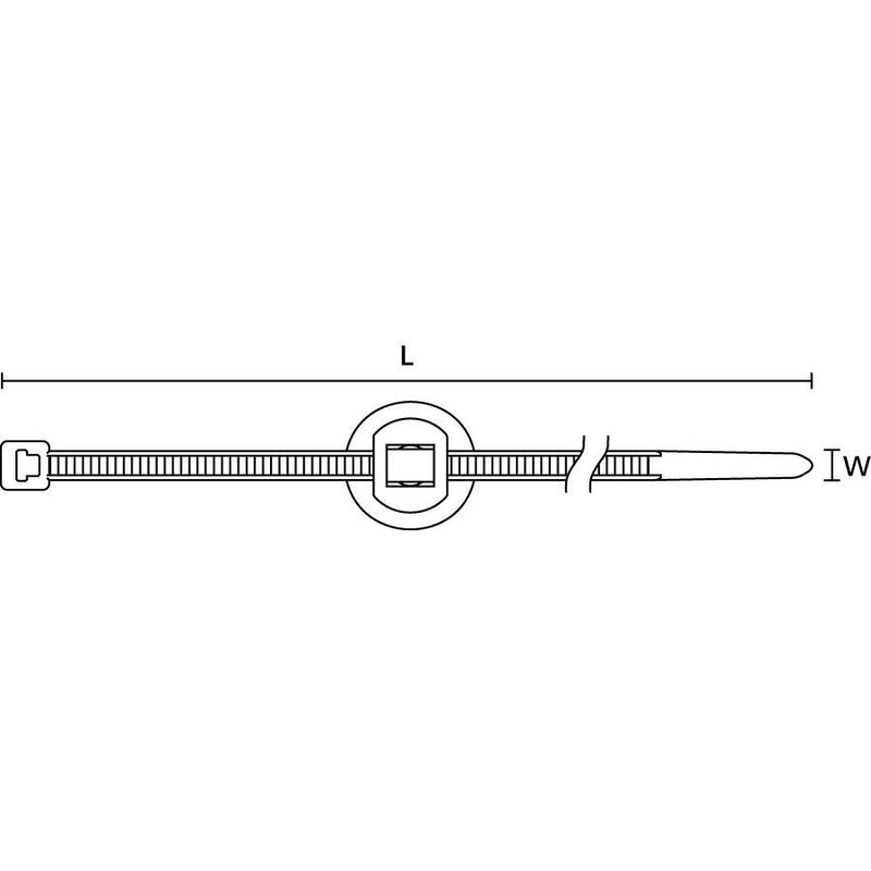 HellermannTyton - Kabelbinder Befestigungsbinder 150-55941 − 500 Stück
