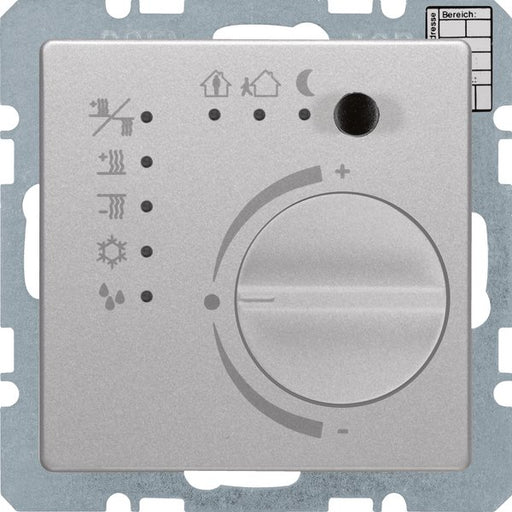 Berker - Bussystem-Raumtemperaturregler Temperaturregler alu/lack 75441124 m.Tast.schnittstelle