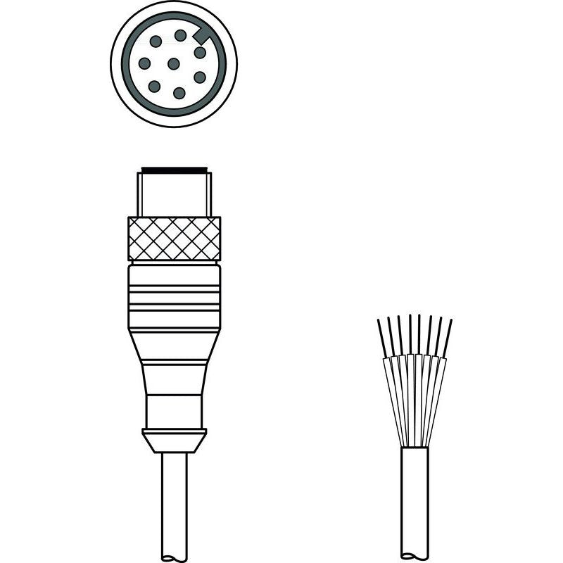 Leuze - Konfektioniertes Sensor-Aktor-Kabel Anschlussleitung KS S-M12-8A-P1-010