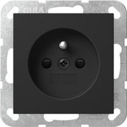 Gira - Steckdose Steckd. Erdstift+SH 4485005 Schwarz