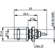 Telegärtner - Koax-Steckverbinder BNC Einbaubuchse 100023399 UG-657/U 50 Ohm − 5 Stück