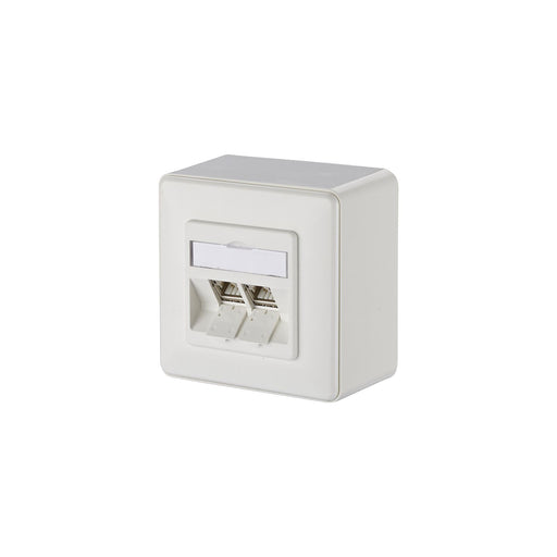 Metz Connect - Kommunikationsanschlussdose Kupfer Anschlussdose C6Amodul AP 130B12D20002-E 2Port 270 AP,rws − 10 Stück