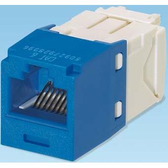 Panduit - Modularer Steckverbinder MINI-COM Modul Cat.6 CJ688TGBU RJ45 UTP blau − 50 Stück