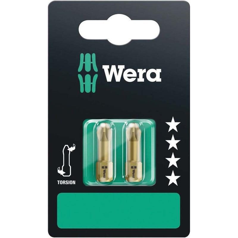 Wera - Bit-Set Pozidriv Bit 073371 PZ 2x25mm