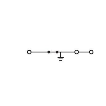 WAGO - Schutzleiter-Reihenklemme 3-Leiter-Schutzleiterkl. 2202-1307 2,5qmm, grün-gelb