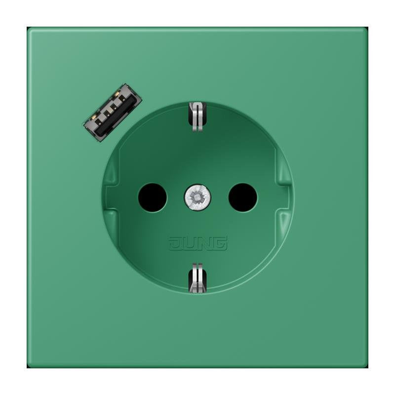 Jung - Steckdose SCHUKO Steckdose LC 1520-18 A 250 vert 59 (4320G)