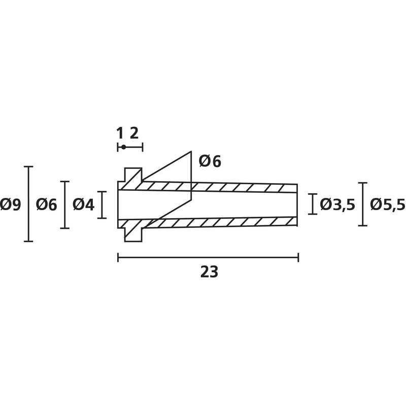 HellermannTyton - Durchführungstülle Knickschutz-Tülle HV2101-PVC-BK-M1 − 1000 Stück