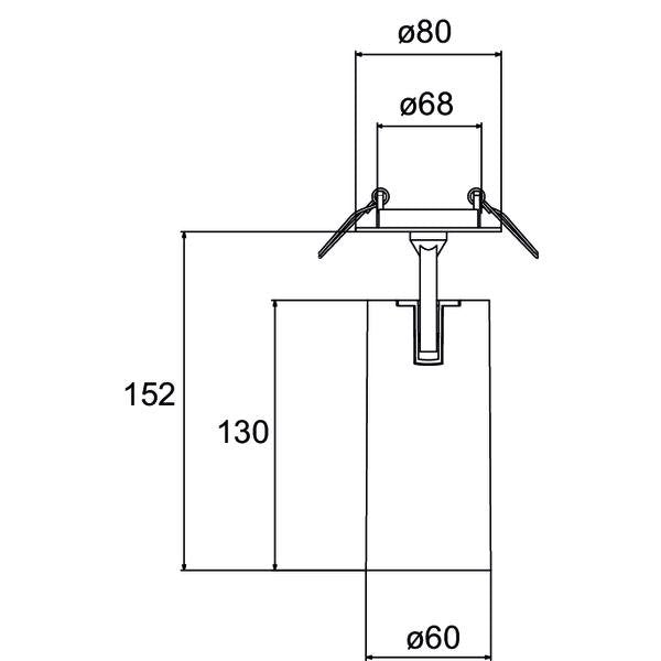 Brumberg Leuchten - Downlight/Strahler/Flutlicht LED-Halbeinbau-Strahler 88792163DA 3000K