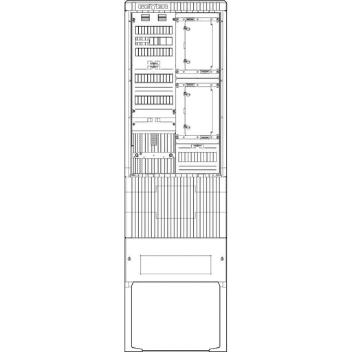 ABN - Zähler-Komplettschrank Zähleranschlusssäule SZ205ZA1411 1 ZP TSG APZ 4pol