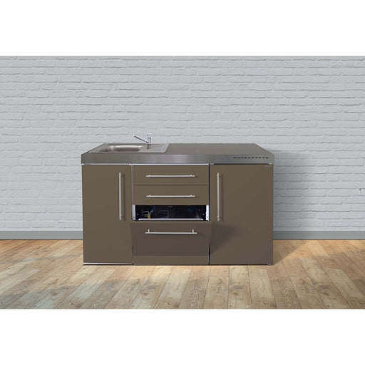 Stengel - Mini-Küche Miniküche Premiumline MPGSMM150KSGSKSreBli Mokka metallic