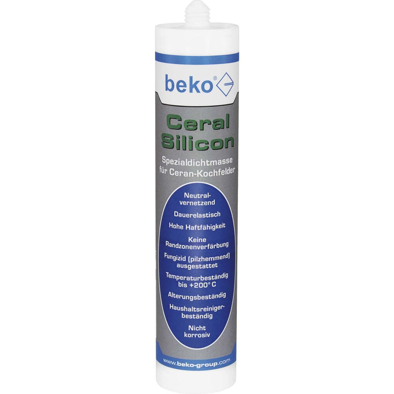 Beko - Dichtstoff Ceral Silikon 2293101 310ml schwarz − 20 Packung
