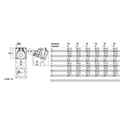 Bals Elektrotech - CEE-Anbausteckdose (IEC 60309) Anbausteckdose geneigt 16A 120585 4p 400V 6h IP44