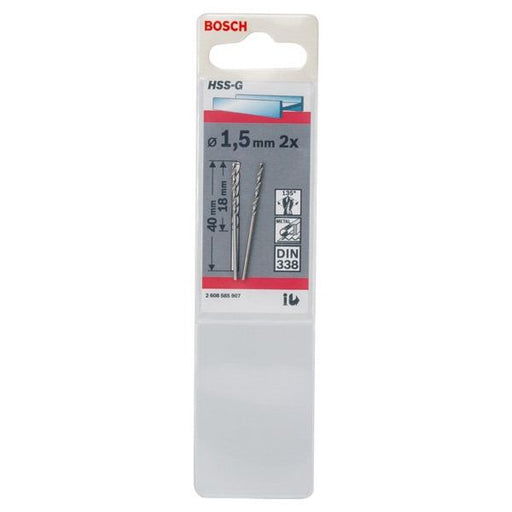 Bosch - Bohrer Metallbohrer HSS-G, DIN 2608585907 338 1,5 x 18 x 40 mm