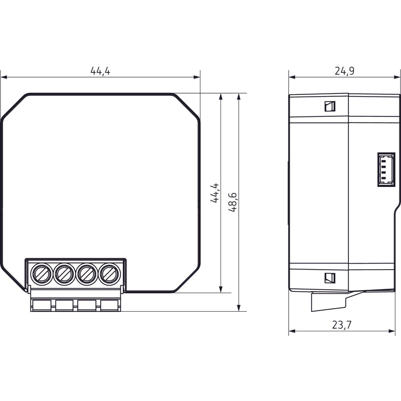 Theben - Bussystem-Binäreingang Funk-Tasterschnittstelle TU 4 S RF KNX 4-fach