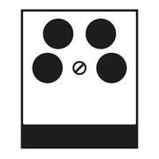 Jung - Einsatz/Abdeckung für Kommunikationstechnik Abdeckung 4-Loch-Sat A 561-4 SAT2 ANM anthrazit matt